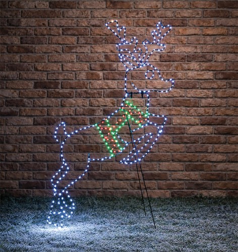 Christmas reindeer multicolour - christmas,
