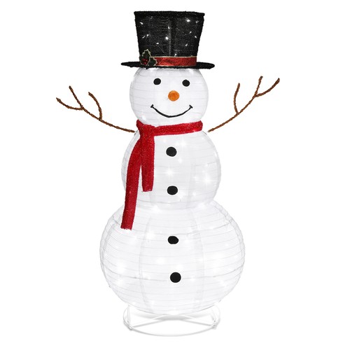 4ft lighted christmas snowman - lighted,