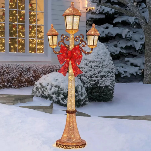 Christmas lamp post - christmas,